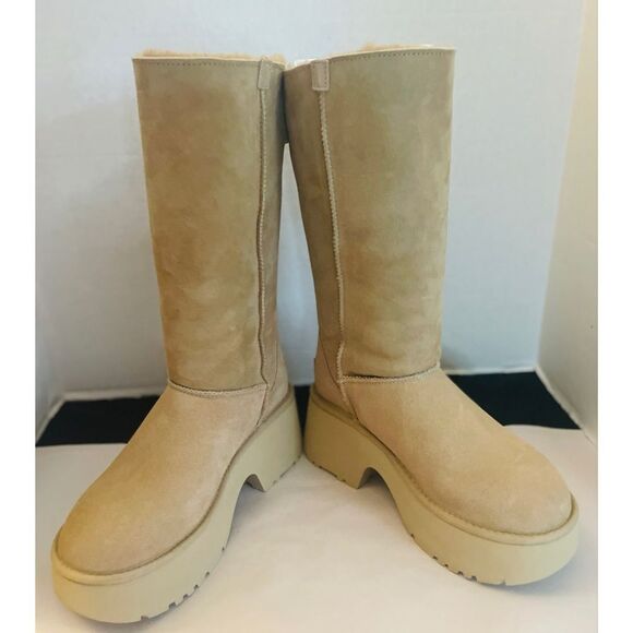 UGG CLASSIC NEW HEIGHTS CUFFABLE CHESTNUT TALL SUEDE WOMEN'S BOOTS SIZE US 9 NWT - Picture 8 of 13